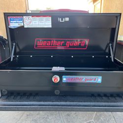 New weather guard side bed Tool box New size 41” long x 17” wide x 13” top asking $525 