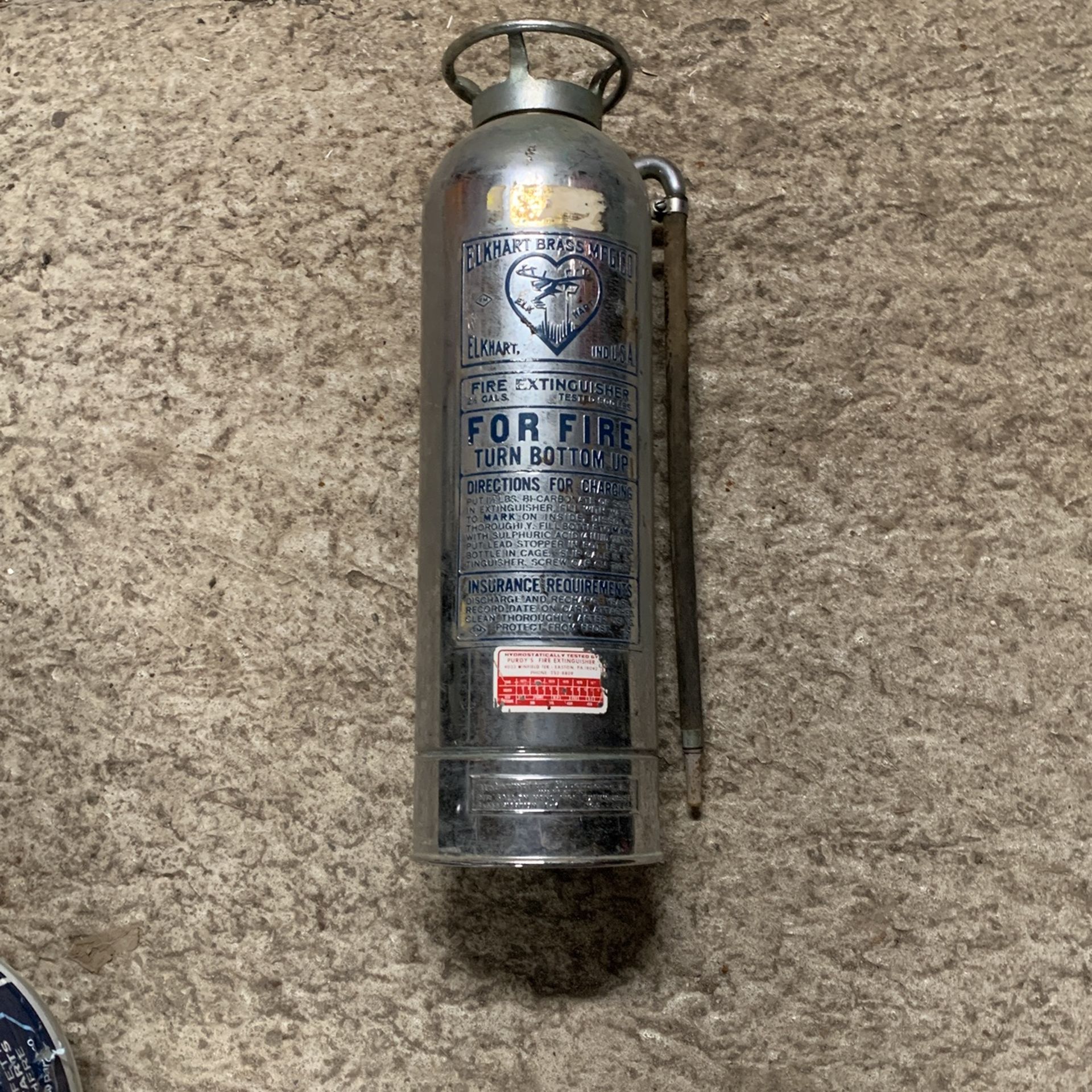 Brass Fire Extinguisher From The 70’s