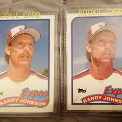 Randy Johnson Topps Rookie Card (2pcs)