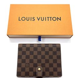Louis Vuitton Damier Ebene Medium Ring Agenda Cover