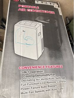 LG LP0817WSR - 8,000 BTU 110V Portable A/C: Remote & Window Vent