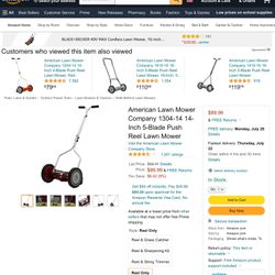 Push Reel Lawn Mower 