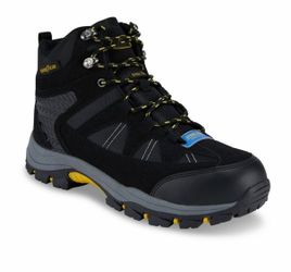 goodyear men's teton steel toe outdoor hiker work boots size 9 wide