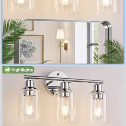 3-Light Bathroom Light Fixtures