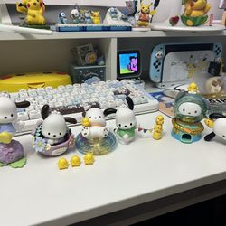 Sanrio pochacco figurine lot 