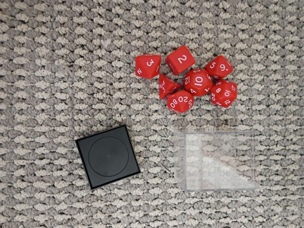 Jumbo Role Playing Dice Red 