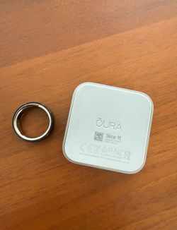 Oura Ring 4 Black — Size 11 with Charger