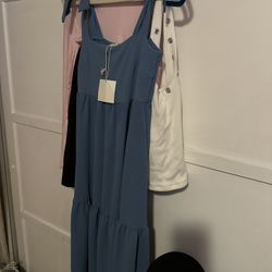 long blue dress 