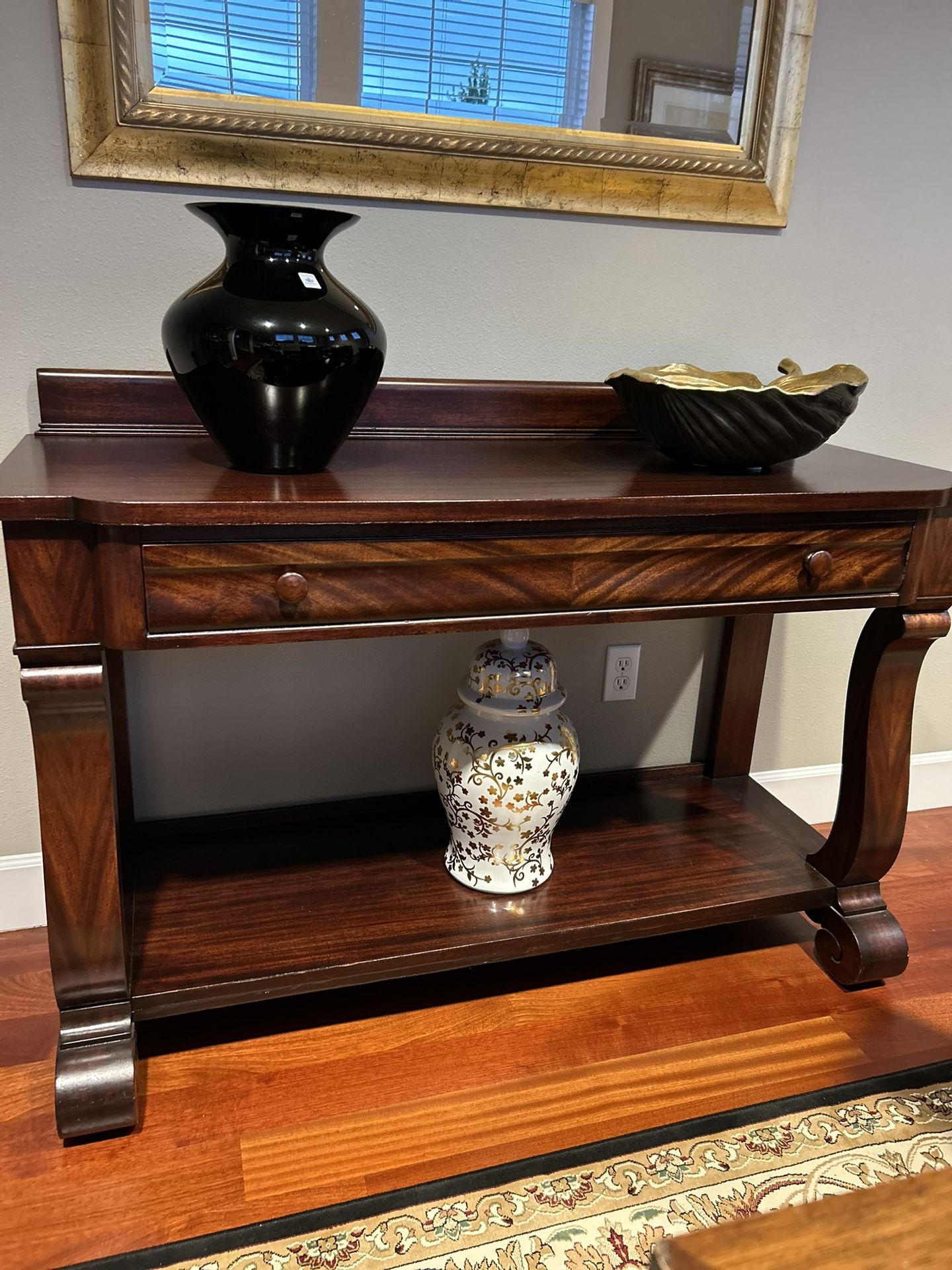Mahogany and Rosewood Side table