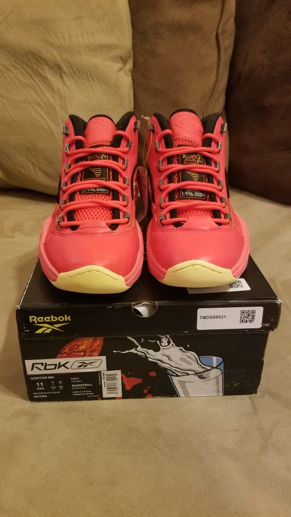 Reebok Question Hot Ones Jordan Retro Blue Bird Red Thunder Purple Cool Grey Pollen Lightning Twist 1 3 4 5 6 7 13 11 Raging High Carolina Black