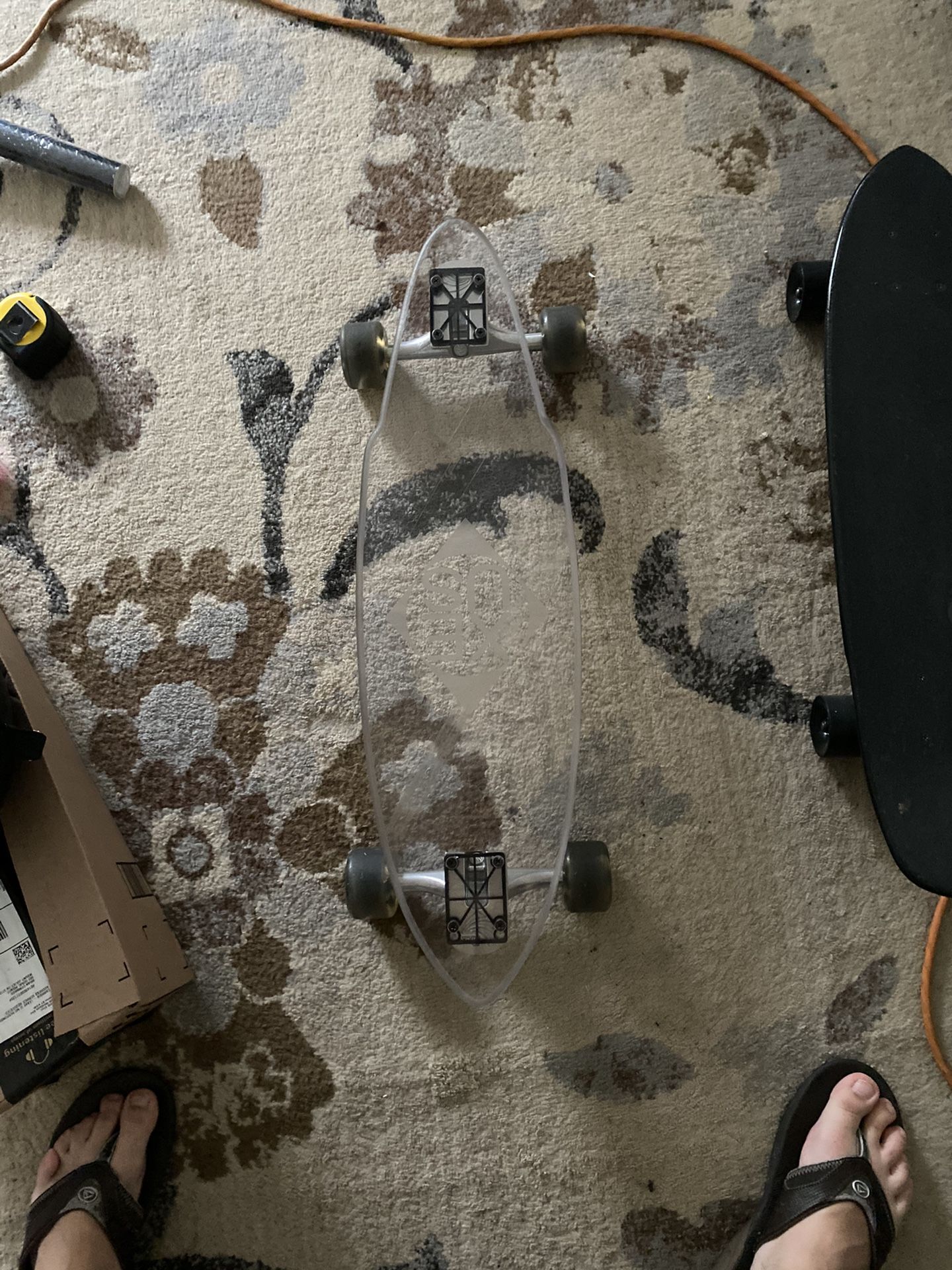 Clear Plexiglass Skateboard 