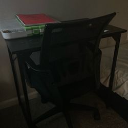 Two Desks And Chairs