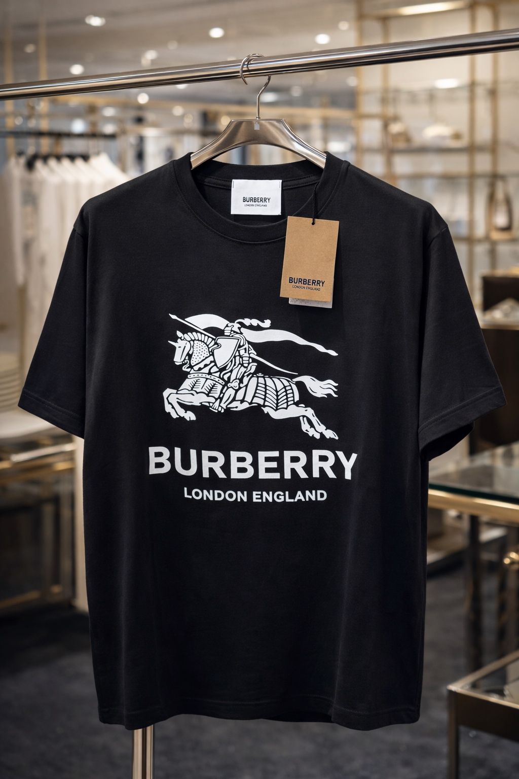 Black Burberry Tshirt all sizes 3for$100