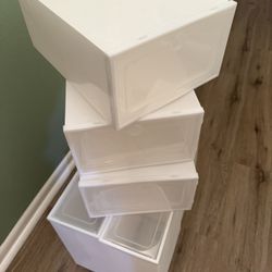 Plastic Shoe Boxes/Storage