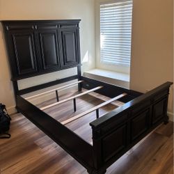 Queen size bed frame.