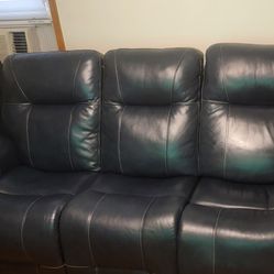 Raymour & Flanigan Navy Blue Recliner