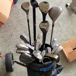 Golf Clubs and Bag