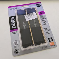 32 GB Crucial DDR5 RAM 2x16gb NEW