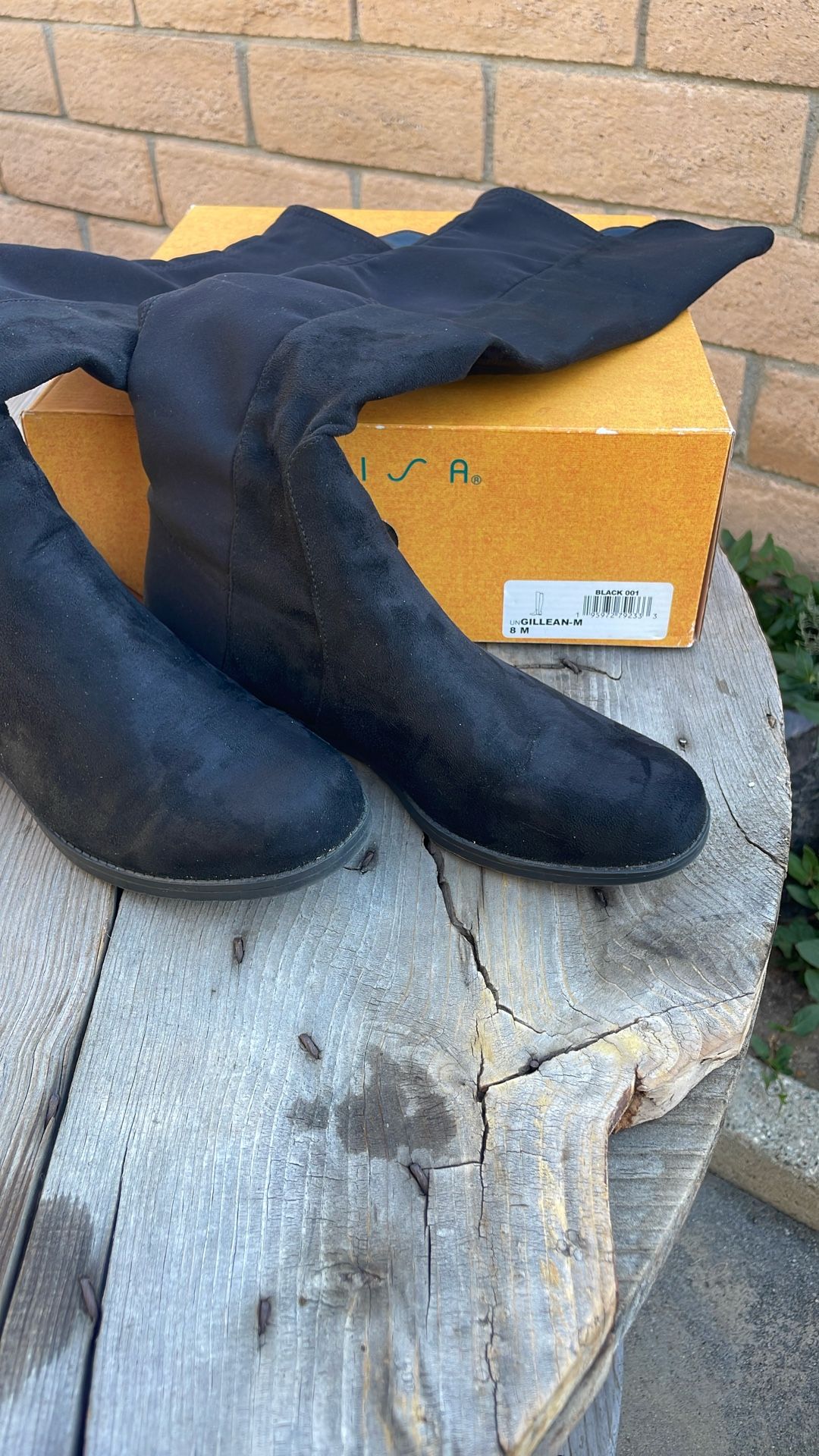 Boots Black Unisa Size 8