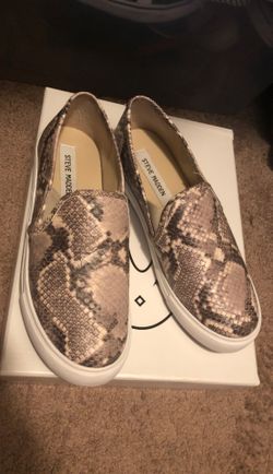 Steve Madden snake print sneakers