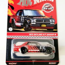 Hot Wheels  RLC 1972 Nissan Skyline H/T 2000GT-R ADVAN Black/red