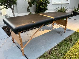 Portable Folding Black Massage Exam Table 72” x 27”