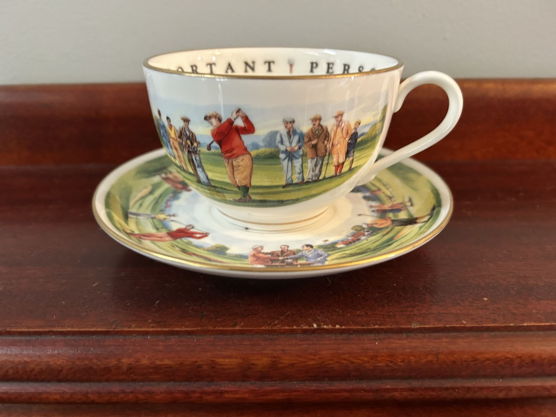 Royal Worcester VIP Golf Cup & Saucer Set