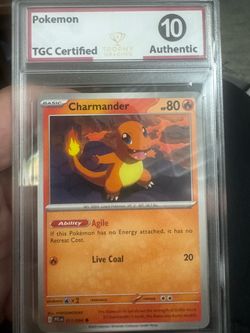 Pokémon Charmander graded 10