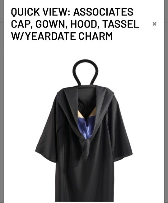 Graduation Cap And Gown City Tech Associate