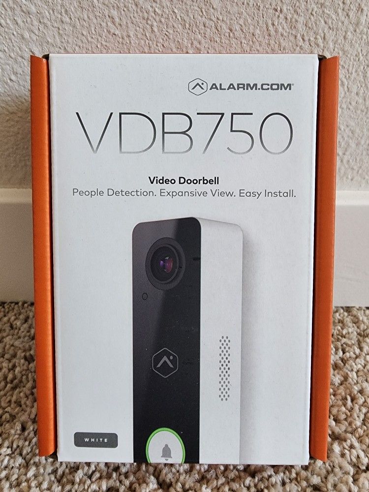 Alarm(dot)com VDB750 Video Doorbell People Detection Expansive View Easy Install
