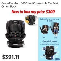 Graco EasyTurn 360 2-in-1 Convertible Car Seat, Cyran, Black new in box 🚨$300 firm cash only pick up east Palmdale