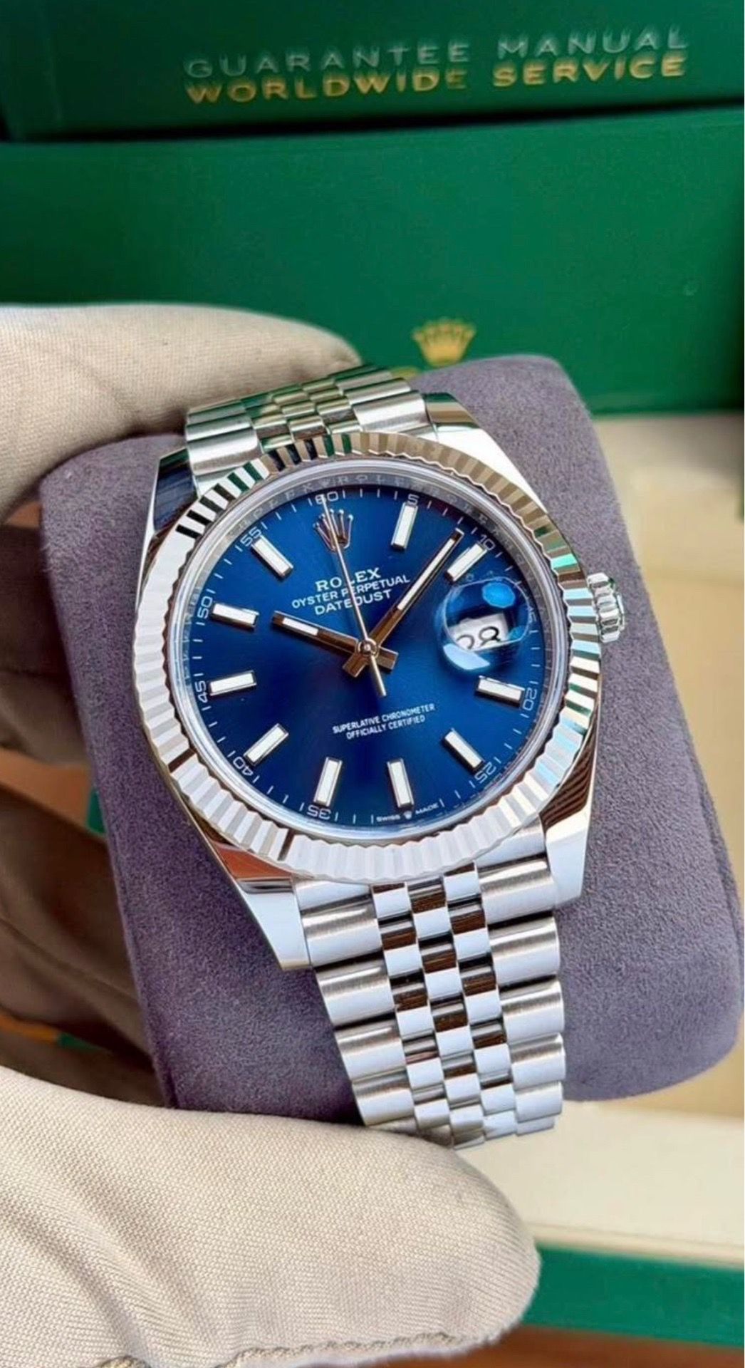 2026 Rolex Datejust blue face dial 41mm