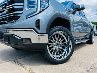 BRAND NEW CHROME WHEELS AND TIRES