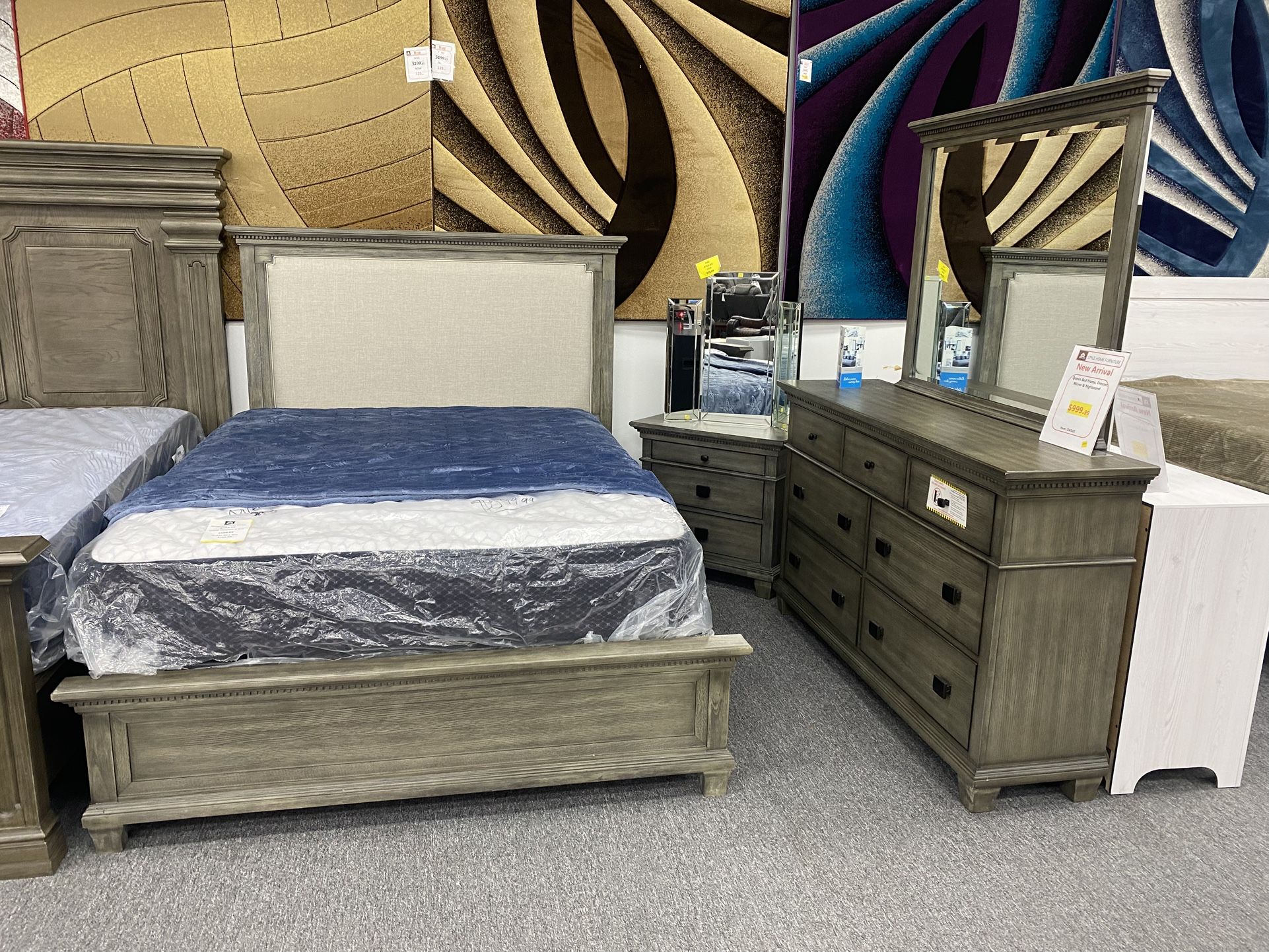4pc Queen Size Bedframe Set $999