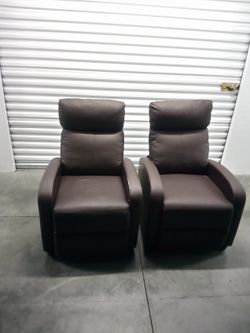 Brown Vibrating Recliners,,,80