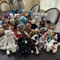 Lot Of 56 Beanie Babies 