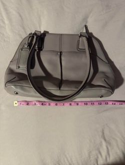 Grey Tignanello pebbled purse