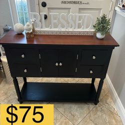 Decor Therapy Taylor 4-Drawer Console Table – Black (SELLING FOR $75)
