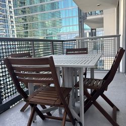 Outdoor Dining Set  (Table + 4 Chairs)