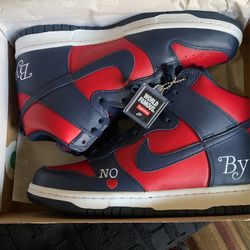 Supreme x Nike Dunk High Navy