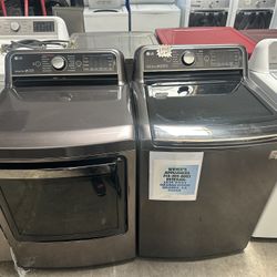 LG Top Load Washer And Gas Dryer