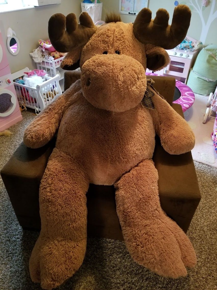 Giant moose stuffed animal