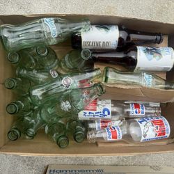 Miscellaneous Coke, Pepsi, & Beer Bottles -entire box