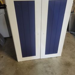 Cute Blue And White Cabinet 