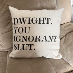 Couch Pillow, “The Office” Themed
