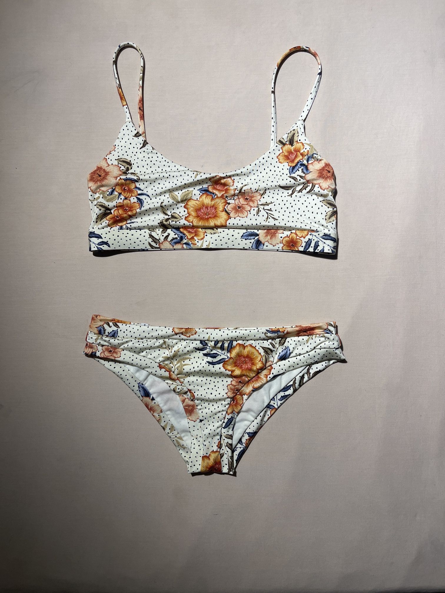 Body Glove Floral Polka Dot Bikini β Size M