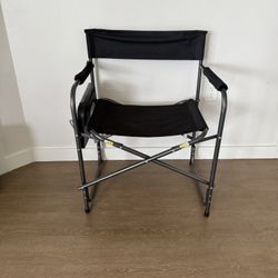 Ozark Trail WFC-95200 Director's Chair with Side Table, Black, Adult Size