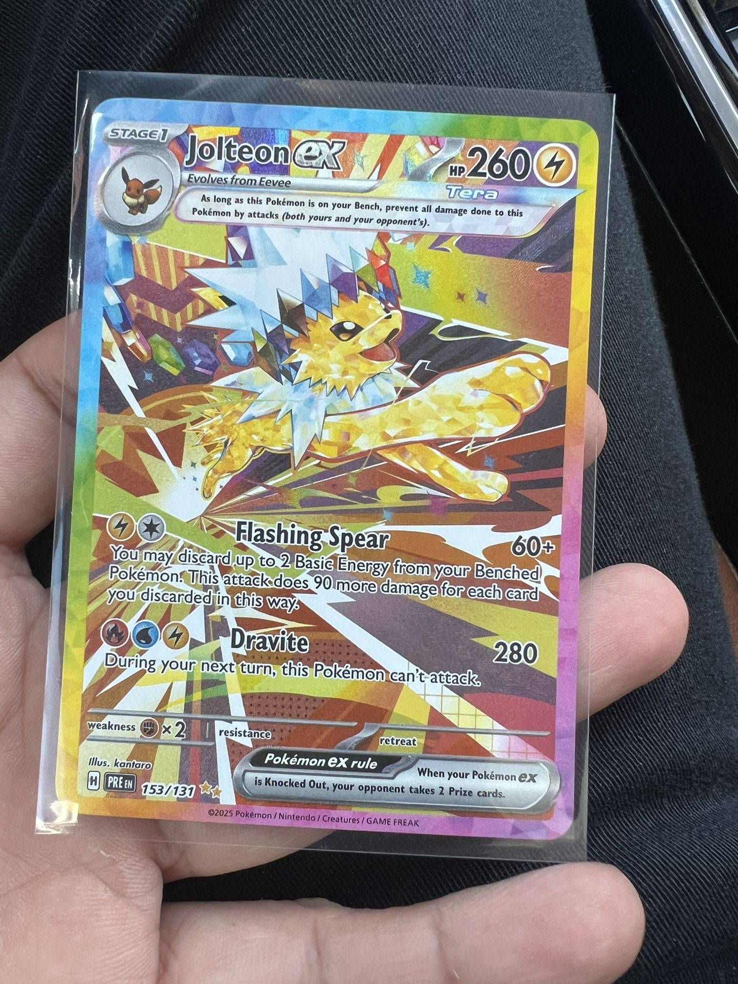 Jolteon EX Prismatic Evolutions SIR (English)