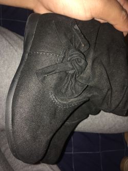 Black boots like new size 6 baby