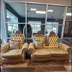 Luxury Antique European Style Sofa Set 